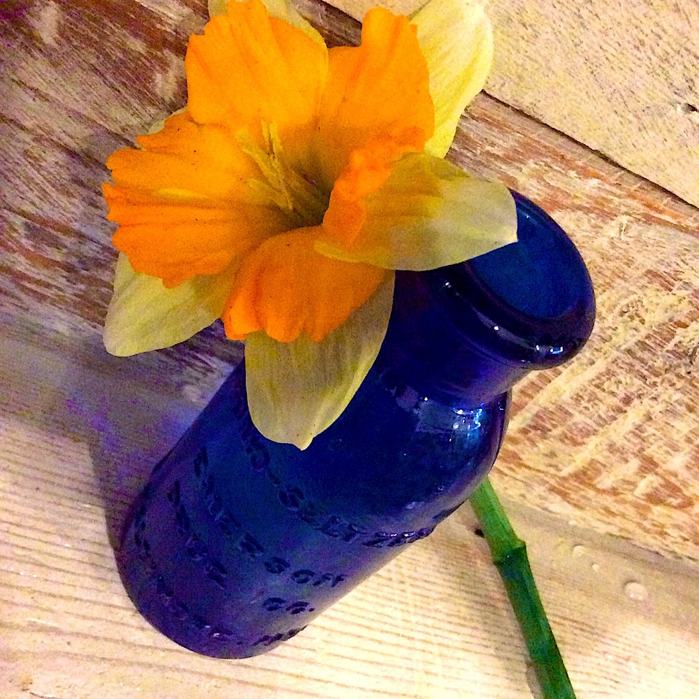 Antique Cobalt Blue Apothecary Bottle